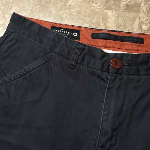 Freenote Cloth Workers Chino Pants Mens 34 (Fits 33x30) Blue Slim Japan Fabric